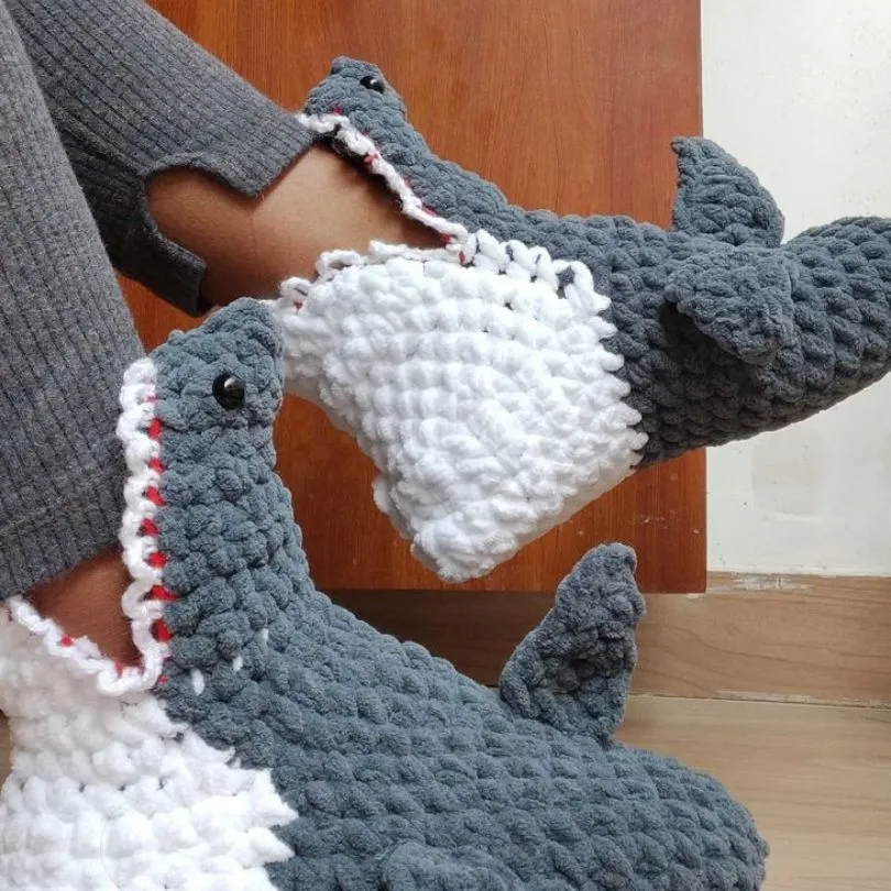 shark socks pattern
