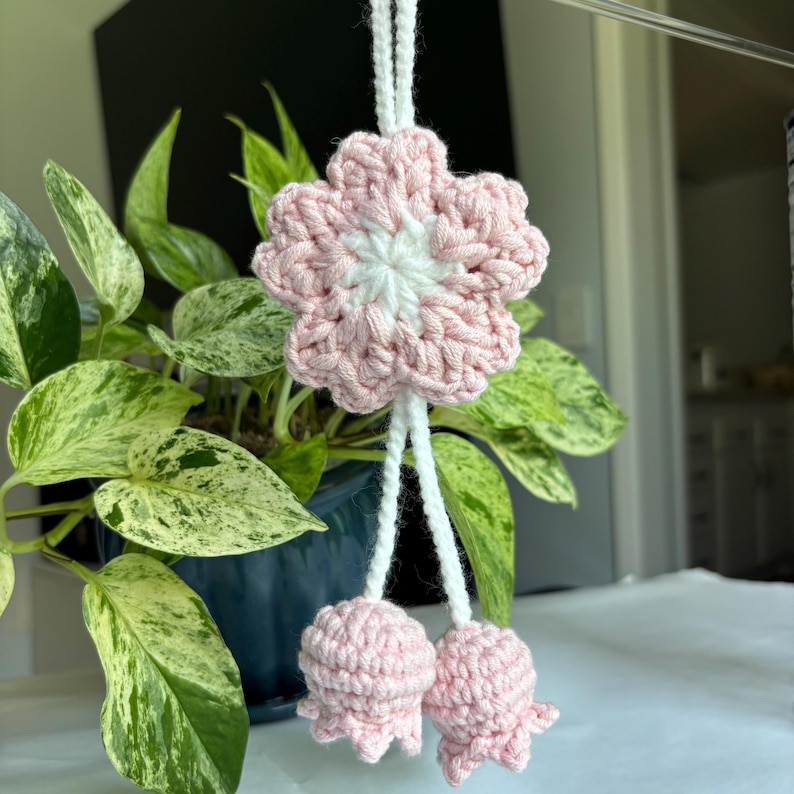 cherry blossom charm crochet pattern
