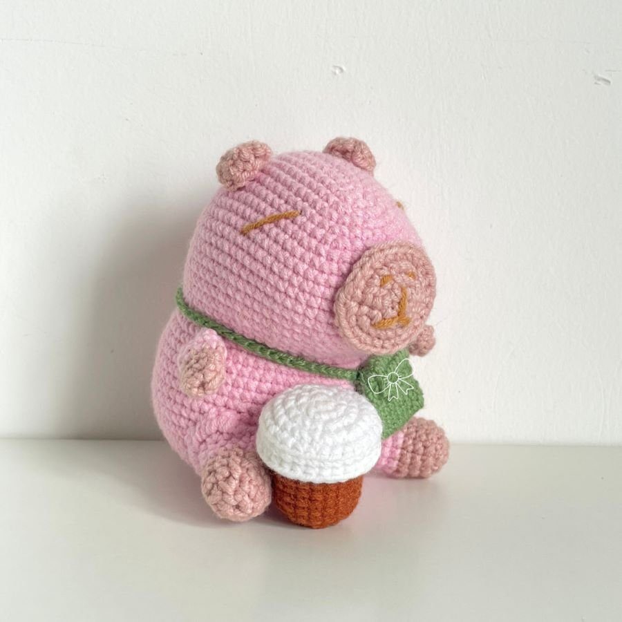 Pink Capybara Pattern