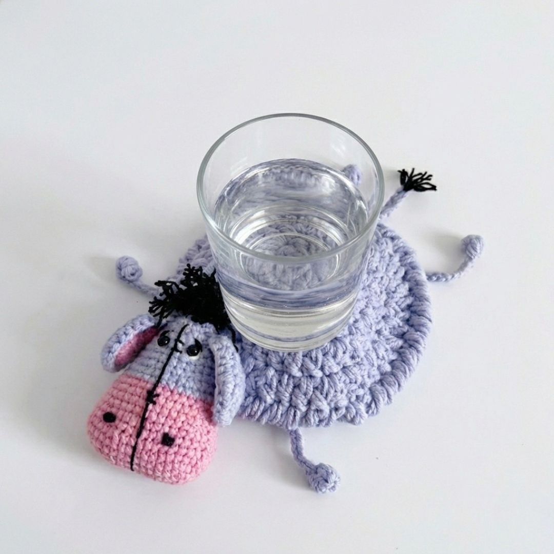 derby cow coaster crochet pattern