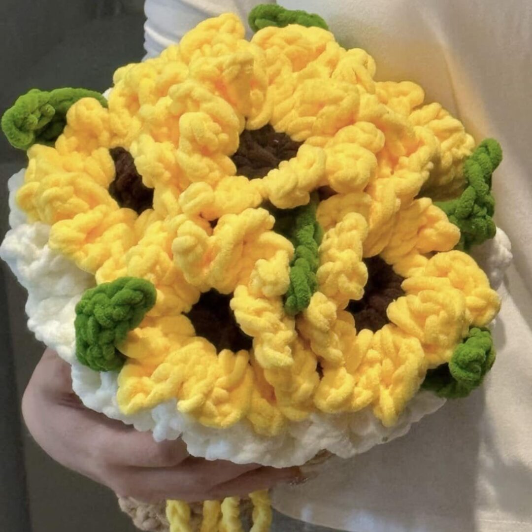 Sunflower Chunky Bouquet Pattern