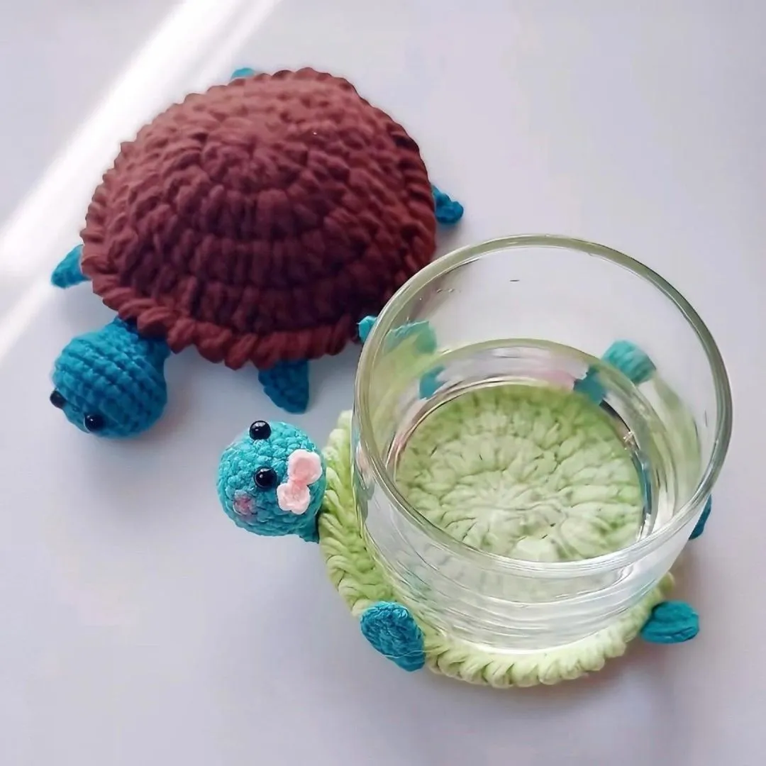 turtle coaster crochet pattern