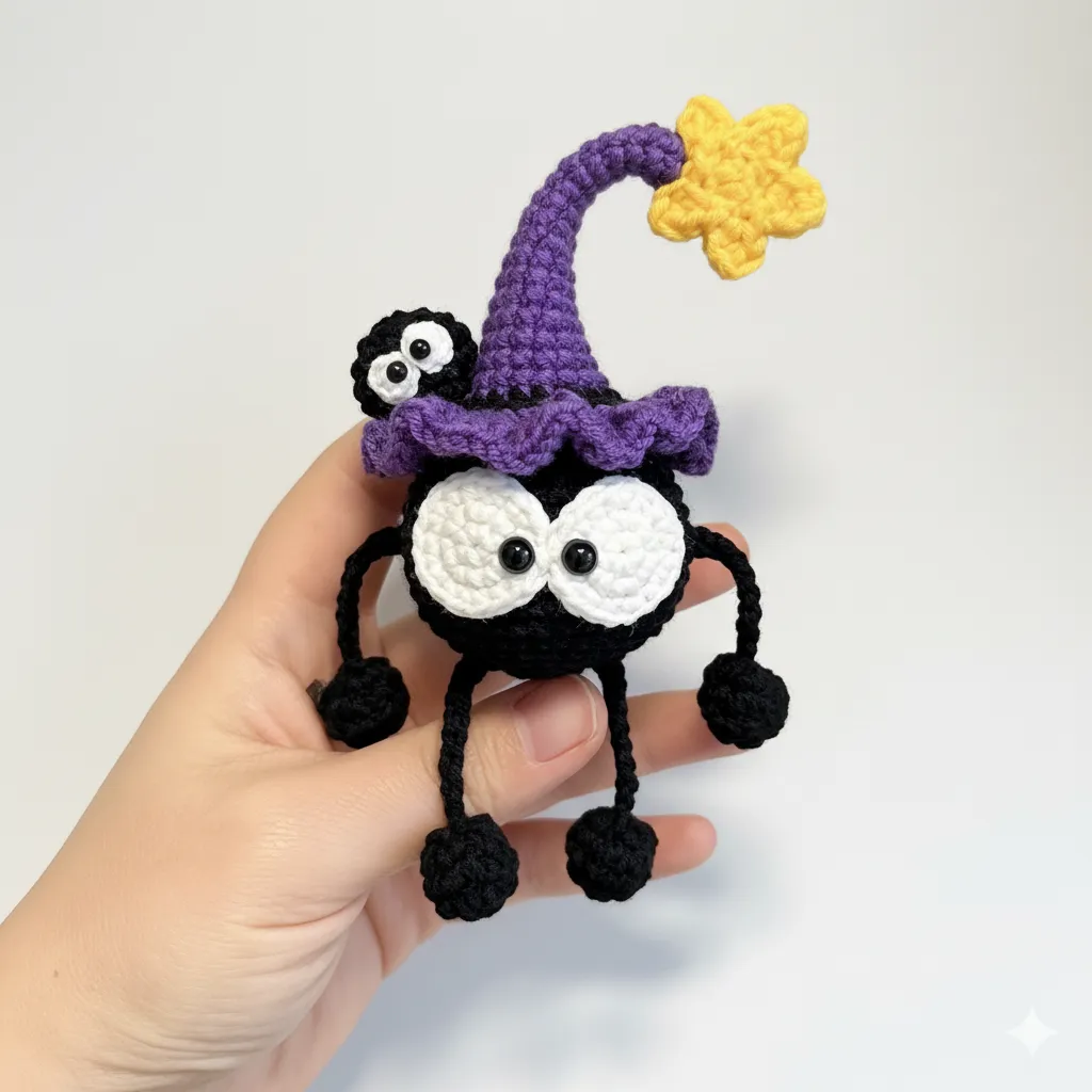 Witch Hat Coal Ball Crochet Pattern