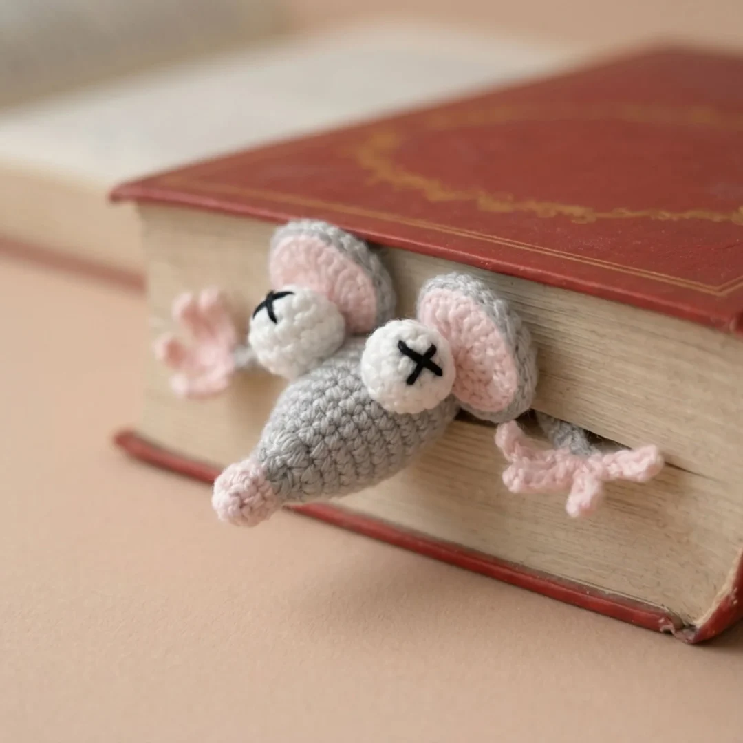 mouse bookmark crochet pattern PDF