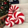 candy cane & peppermint pillow crochet patterns