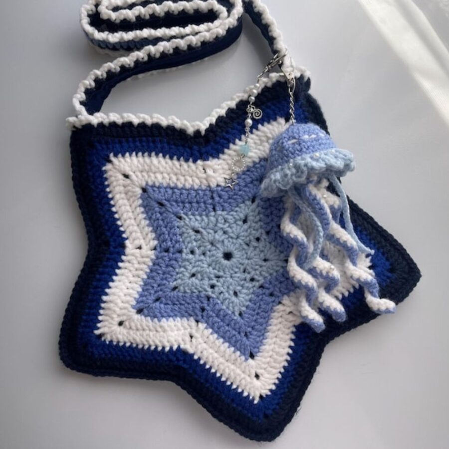 jelly star bag crochet pattern