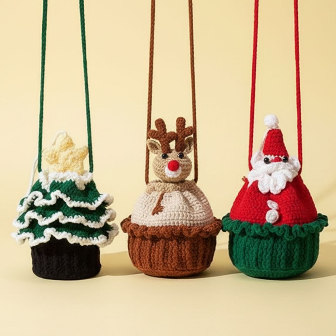 3in1 christmas gift bag crochet pattern
