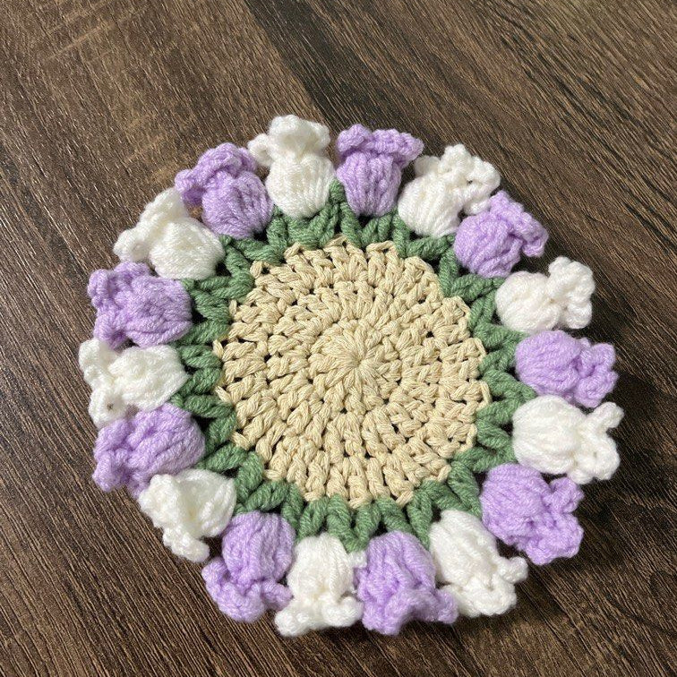 bell flower coaster pattern